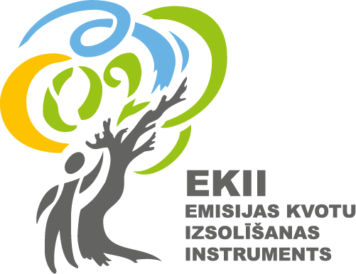 Emisijas kvotu izsolīšanas instrumenta (EKII) finansējuma logotips